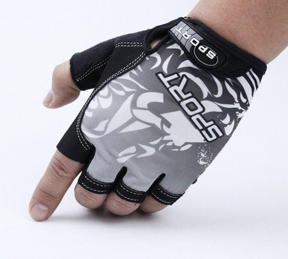 Guantes De Ciclismo Dedo Medio Guantes Cortos Gel Transpirable